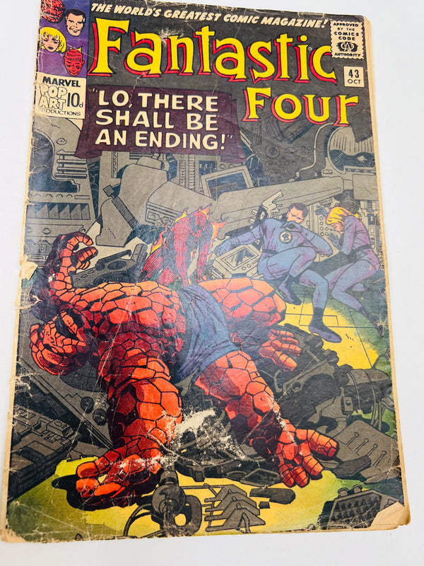 Marvel - Fantastic Four Issue 43 Silver Age Comic (1965) 4.0 Grade