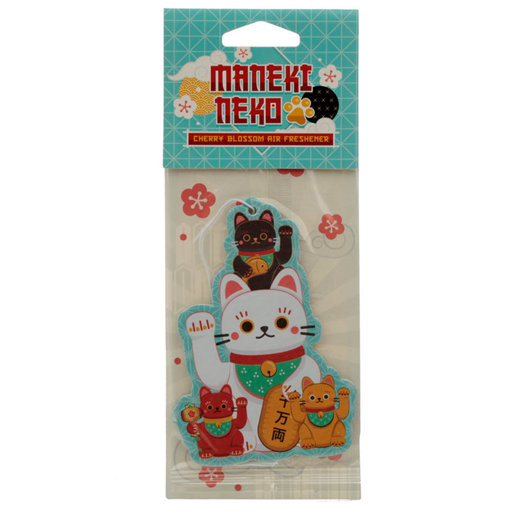 Air Freshener - Cherry Blossom Scented Maneki Neko Lucky Cat AIRF100-0