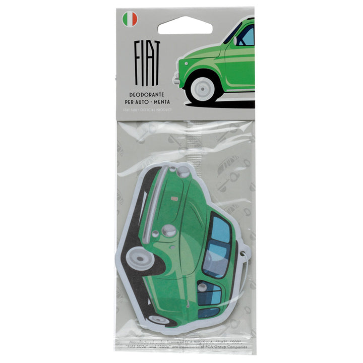 Retro Green Fiat 500 Mint Scented Air Freshener AIRF120-0