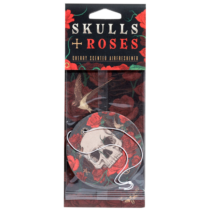 Skulls and Roses Raspberry Scented Air Freshener AIRF141-0