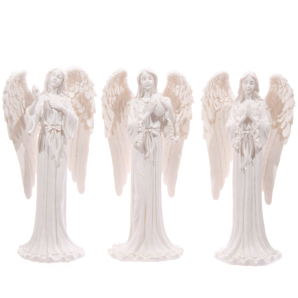 Tall Elegant White Standing Angel Figurine ANG115 by Puckator