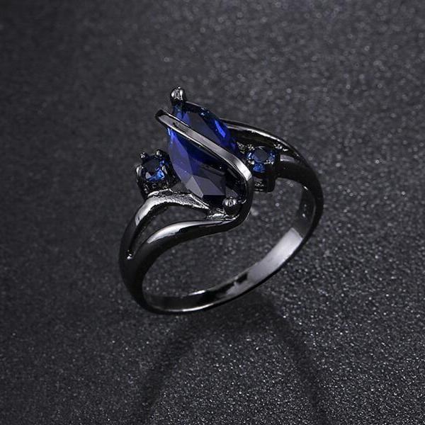 Axul blue crystal Ring-0