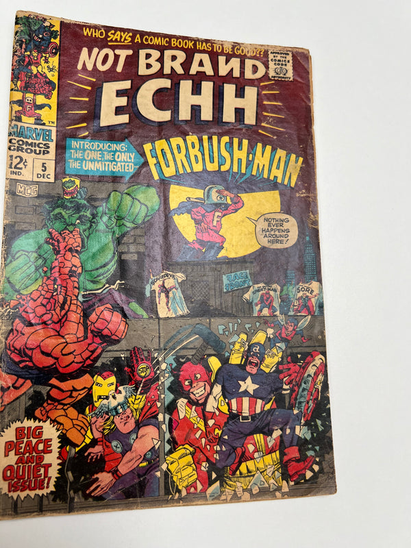 Marvel - Not Brand ECHH Issue 5 Silver Age Comic (1967) 1st Appearance of Forbush-Man