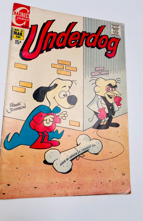 Charlton Comics - Underdog #5 Bronze Age Comic (1971)