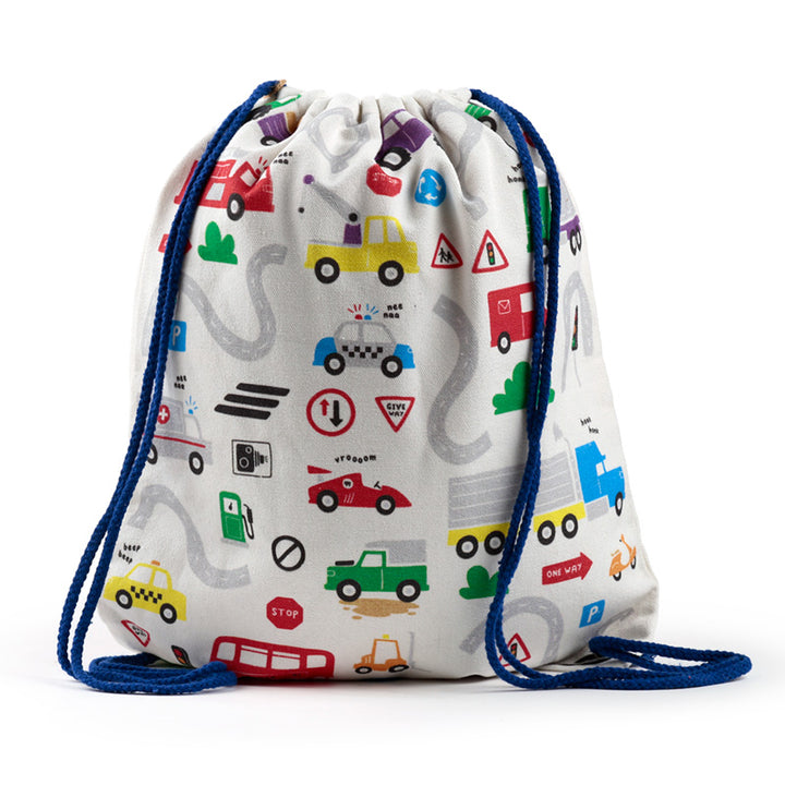 Handy Drawstring Canvas Bag - Little Motors BAG216-0