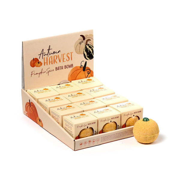 Handmade Shaped Bath Bomb in Gift Box - Autumn Harvest Pumpkin BATH86 by Puckator