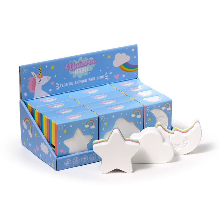 Floating Bath Bomb in Gift Box - Unicorn Magic Rainbow BATH95 by Puckator