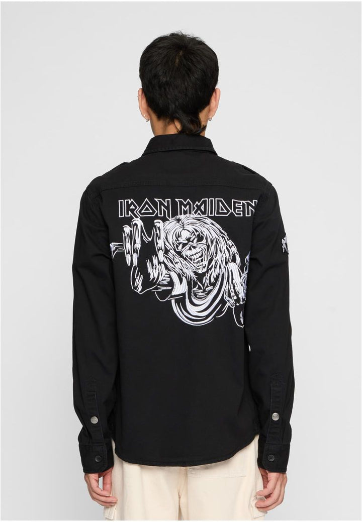 Iron Maiden Vintage Shirt long sleeve Eddy by Brandit Beasts