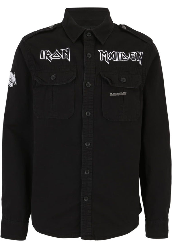 Iron Maiden Vintage Shirt long sleeve Eddy by Brandit Beasts