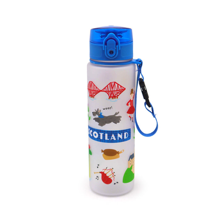 600ml Shatterproof Pop Top Water Bottle - Scotland Souvenir BOT352-0