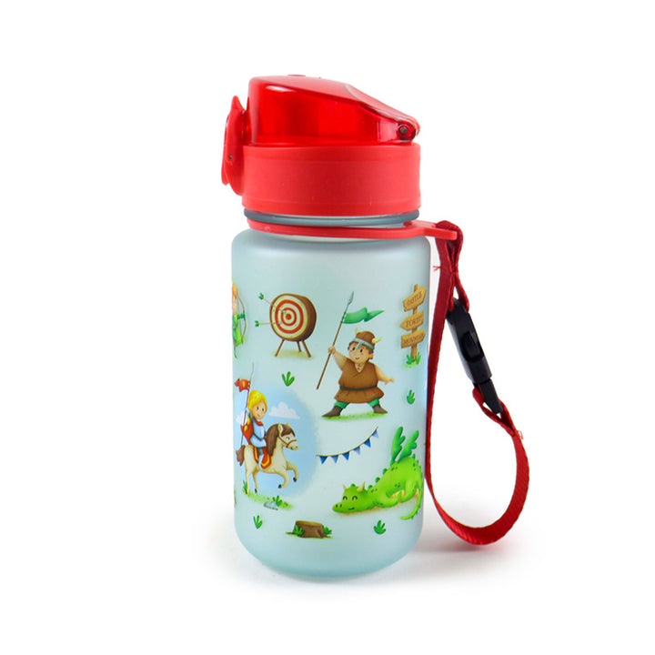 350ml Shatterproof Pop Top Children's Water Bottle - Knights & Dragons BOT357-0