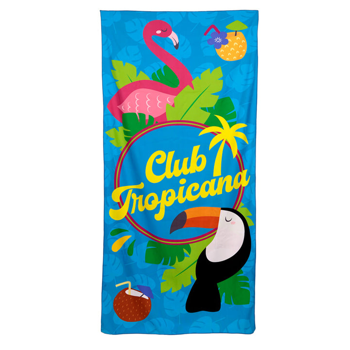 Microfibre Beach Towel - Flamingo Club Tropicana BTOW01-0