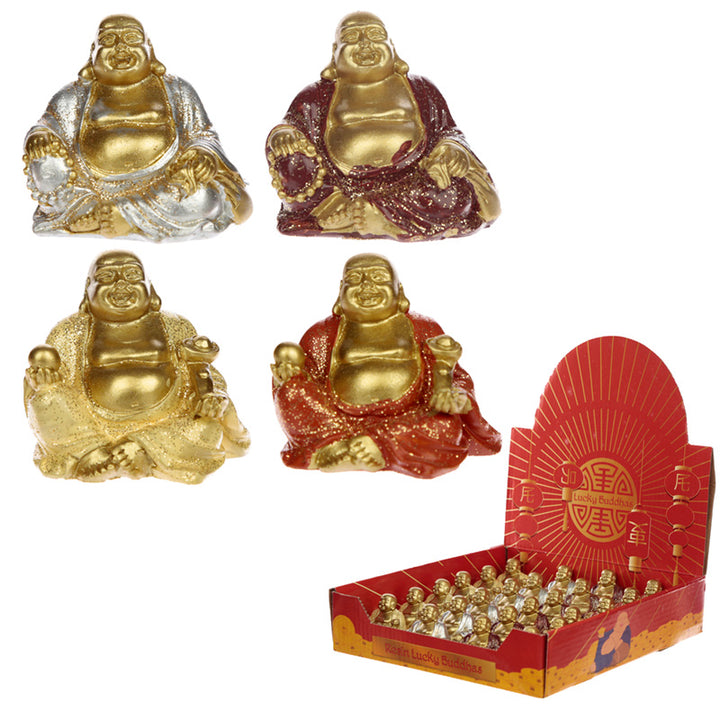 Lucky Glitter Buddha Mini Collectable Figurine BUD212-0