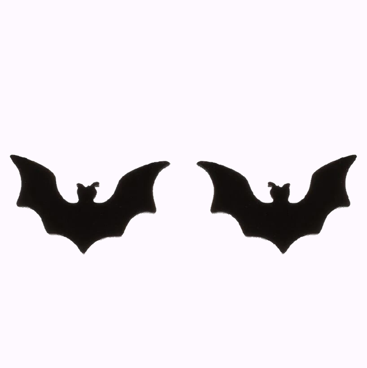 Bat Stainless Steel Stud Earrings by Darkstorm