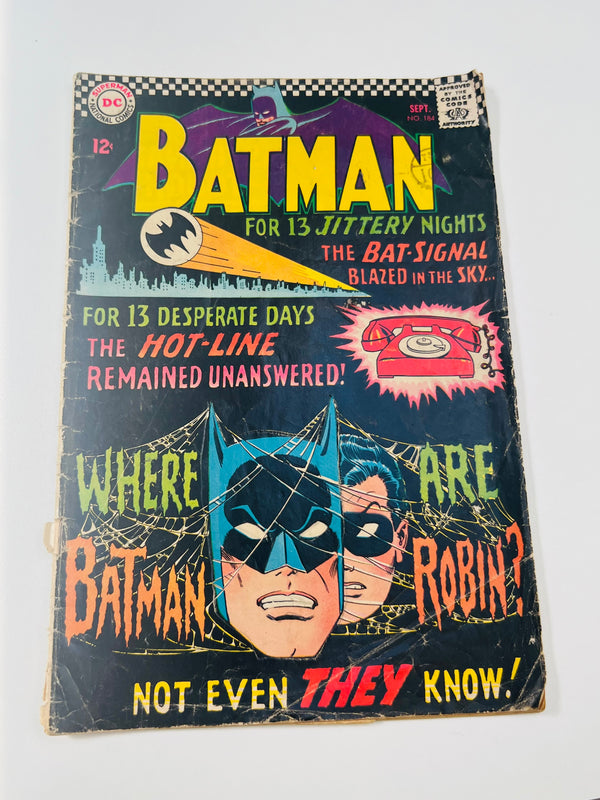 DC - Batman Issue 184 Silver Age Comic (1966)