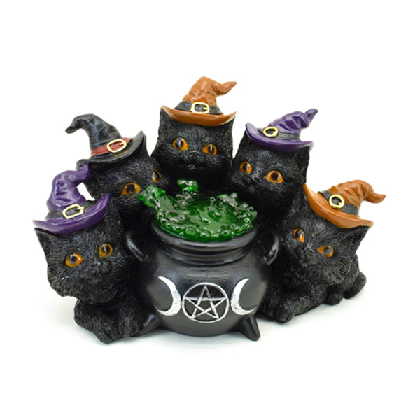 Witches LED Cat - Bubbling Cauldron CAT197-0