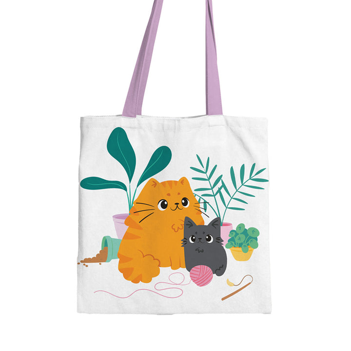 Tote Shopping Bag - Beans & Co Cats CBAG131-0