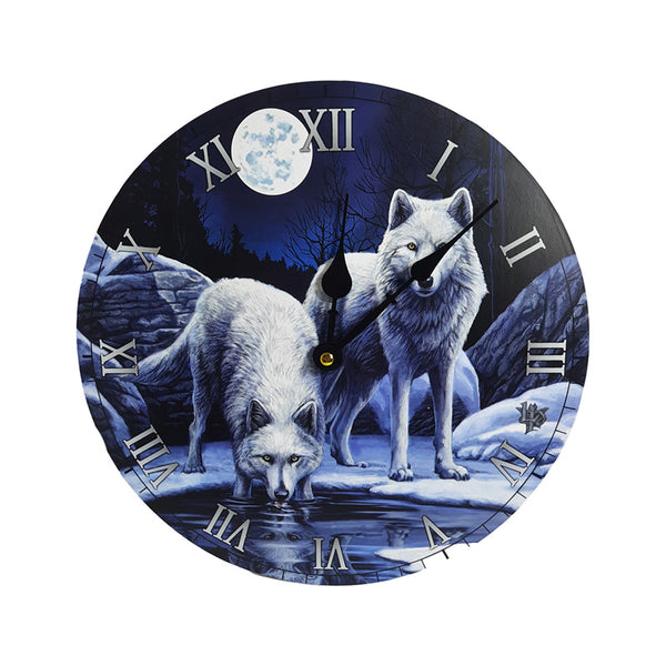 Wall Clock - Lisa Parker Warriors of Winter Wolf CLCK31-0