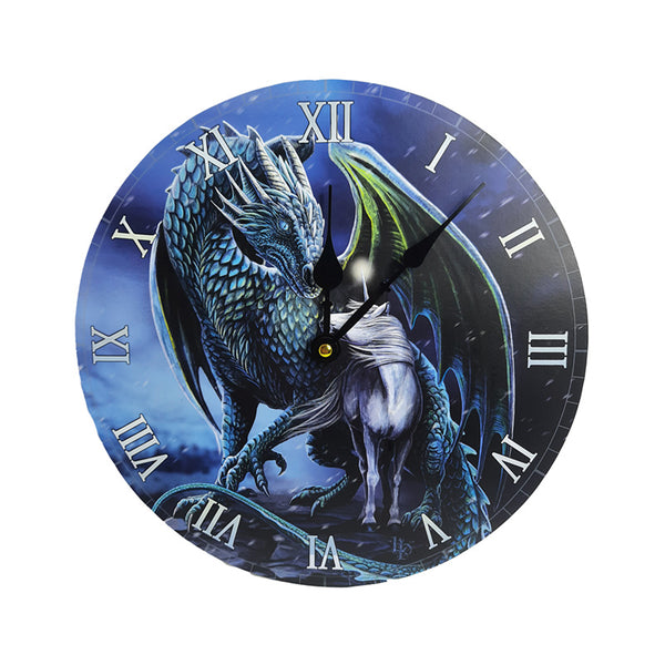 Wall Clock - Lisa Parker Protector Magick Dragon & Unicorn CLCK33-0