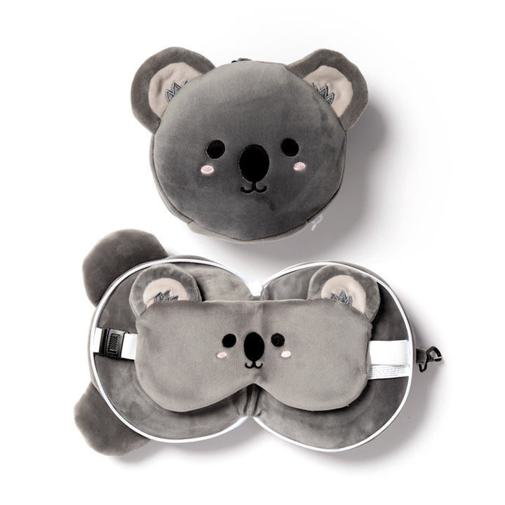 Relaxeazzz Travel Pillow & Eye Mask - Adoramals Koala CUSH226-0