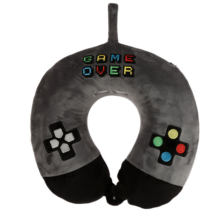 Retro Gaming Game Over Relaxeazzz Plush Memory Foam Travel Pillow CUSH238 by Puckator