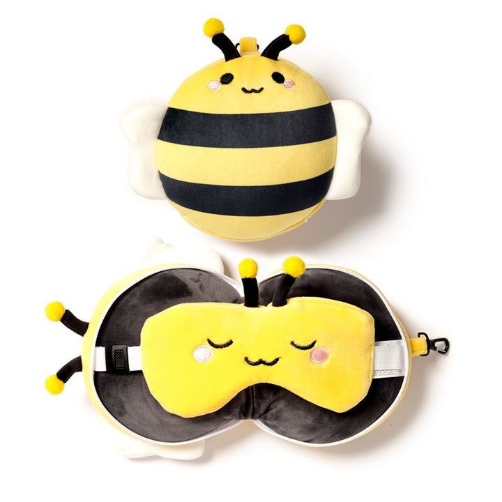 Relaxeazzz Travel Pillow & Eye Mask - Adorabugs Bee CUSH309-0