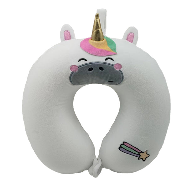 Relaxeazzz Plush Memory Foam Travel Pillow - Astra the Unicorn Adoracorns CUSH363-0