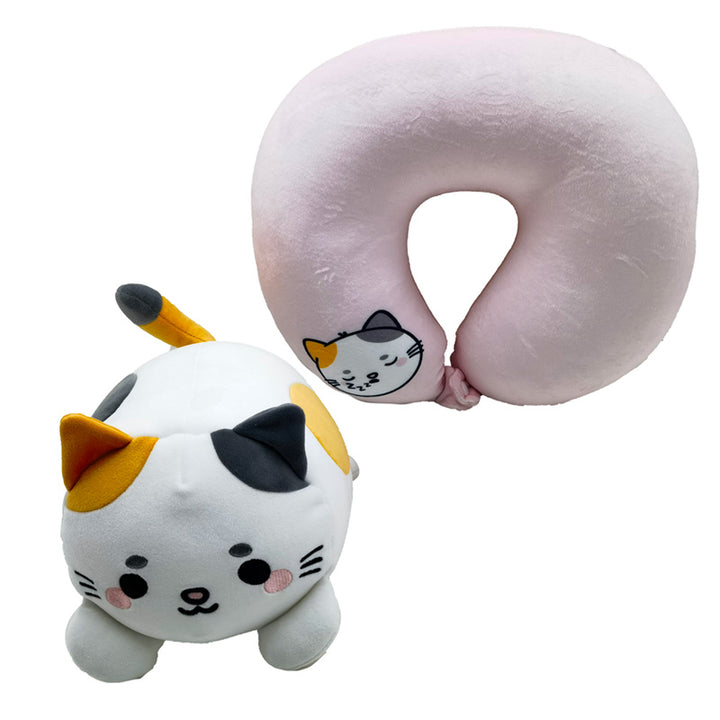 2-in-1 Swapseazzz Travel Pillow and Plush Toy - Lola the Cat Adoramals CUSH378 by Puckator