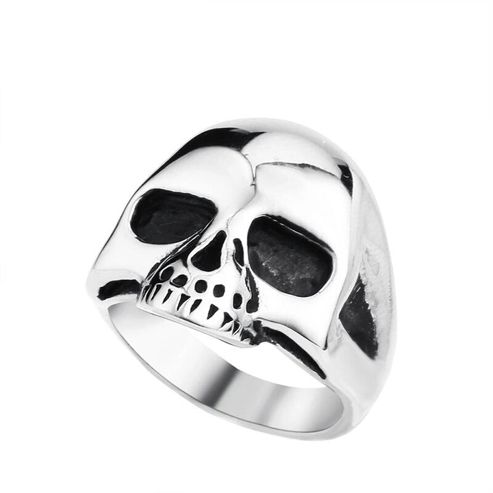 Crypt Statement Skull Stainless Steel Ring by Darkstorm