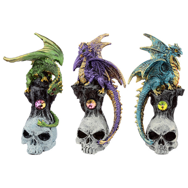 Skull Dragon Dark Legends Dragon Figurine DRG449-0