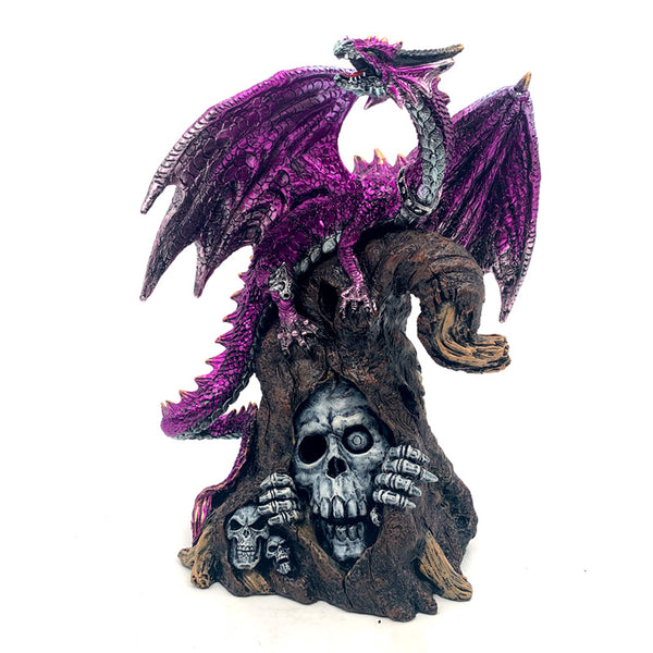 Dark Legends LED Dragon - Keeper of the Death Gate Amethyst Dragon DRG571-0