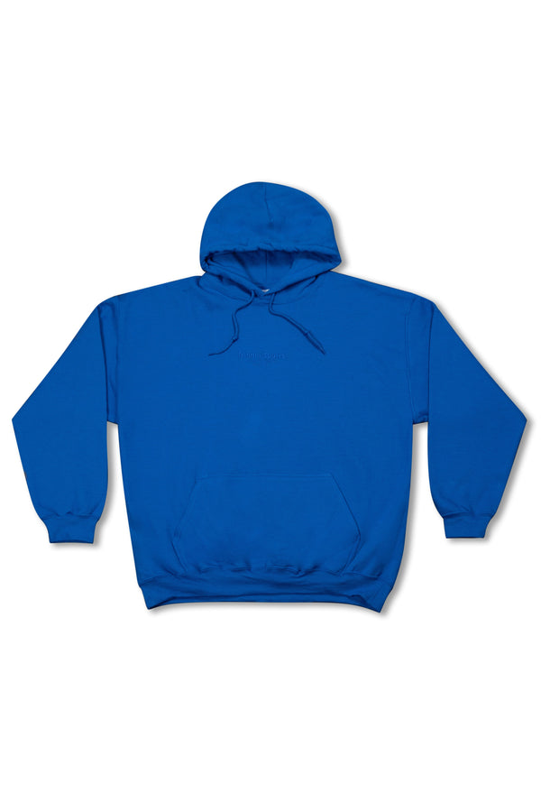 Hoodie in Royal Blue with Dream Sports Tonal Logo Embroidery by Dreambutdonotsleep