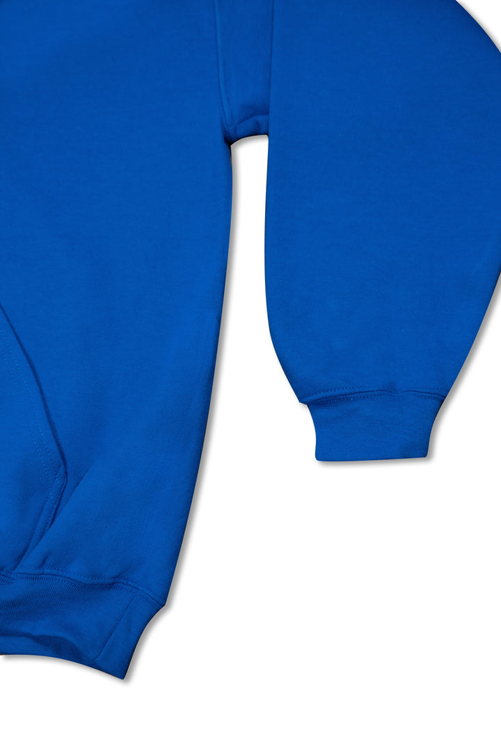 Hoodie in Royal Blue with Dream Sports Tonal Logo Embroidery by Dreambutdonotsleep