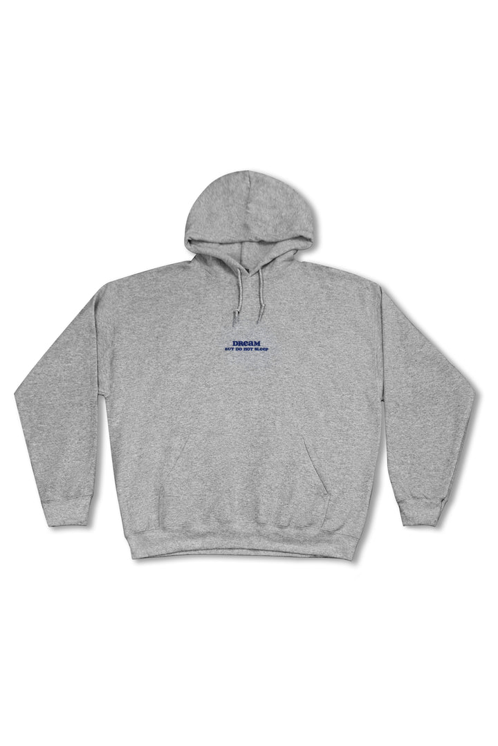 Hoodie in Heather Grey with Vibing In The Moment Print-3