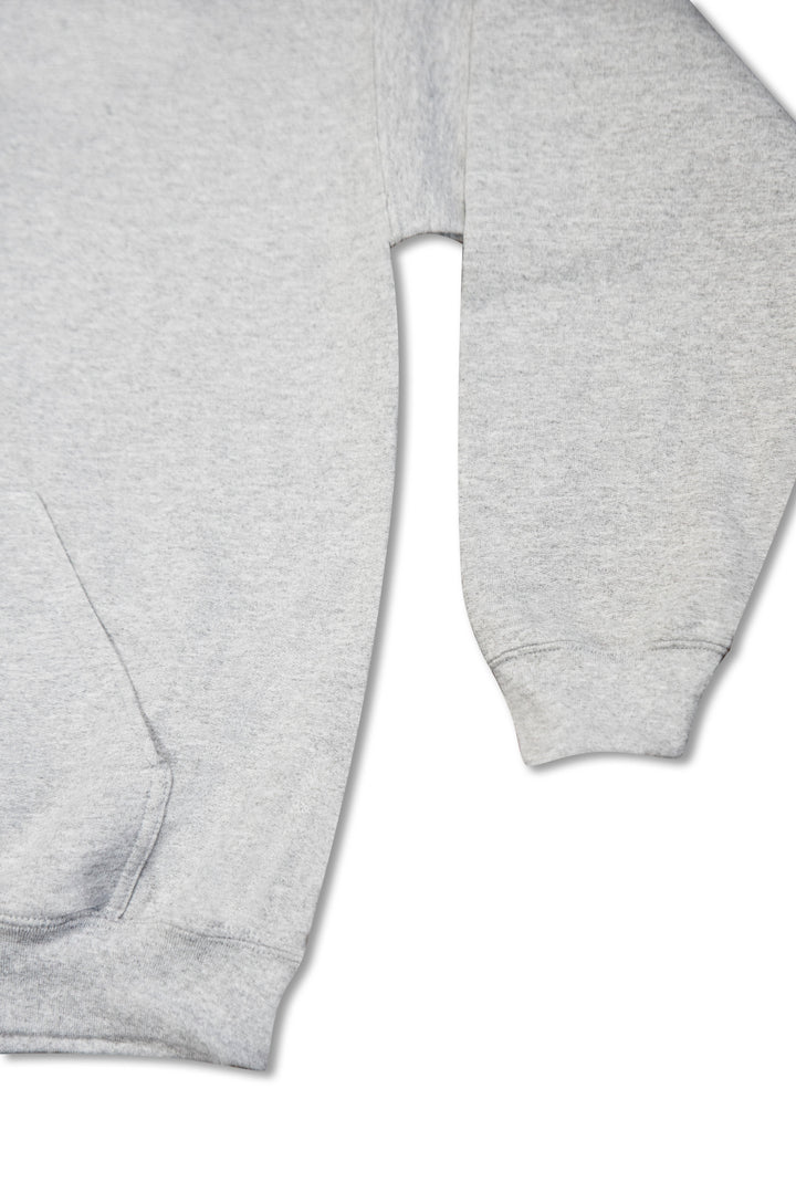 Hoodie in Heather Grey with Dream Sports Tonal Logo Embroidery by Dreambutdonotsleep