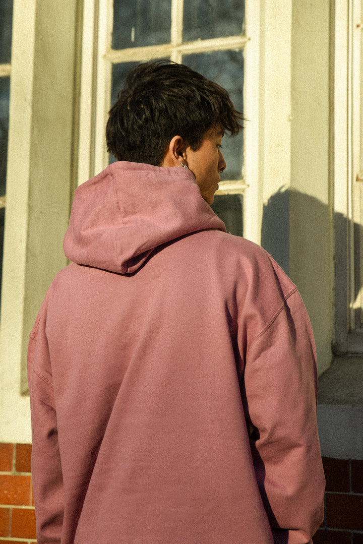 Hoodie in Dusty Purple with Dream Sports Embroidery by Dreambutdonotsleep