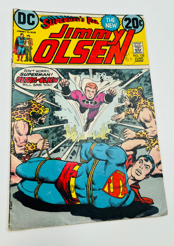 DC - Superman’s Pal Jimmy Olsen Issue 158 Bronze Age Comic (1973) 8.0 Grade by DC