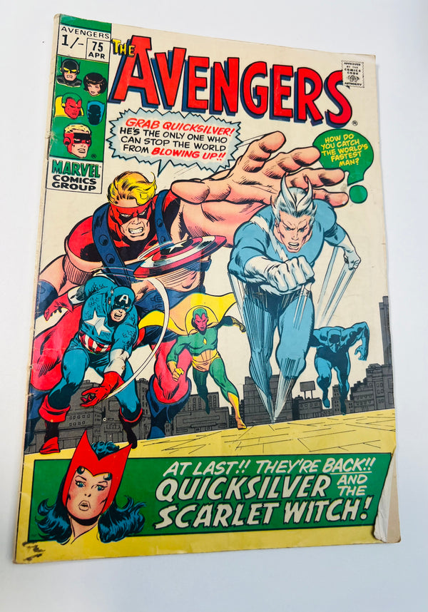 Marvel Comics - The Avengers Issue 75 1st Appearance of Arkon Silver Age Comic (1970) 6.0 FN