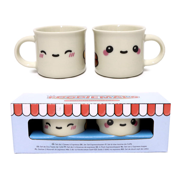 Set of 2 Porcelain Espresso Cups - Foodiemals ECPS11-0