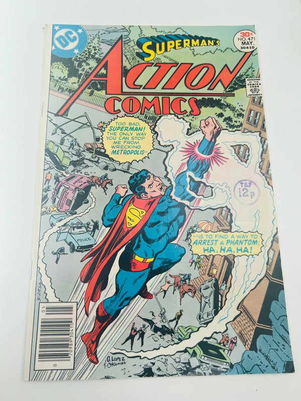 DC - Action Comics Issue 471 Superman Bronze Age Comic (1977)