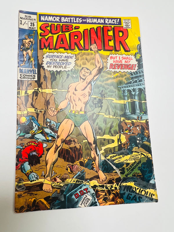 Marvel - Sub-Mariner #25 Silver Age Comic (1970)