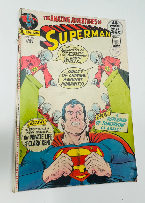 DC - Superman Issue 247 Bronze Age Comic (1972) by DC