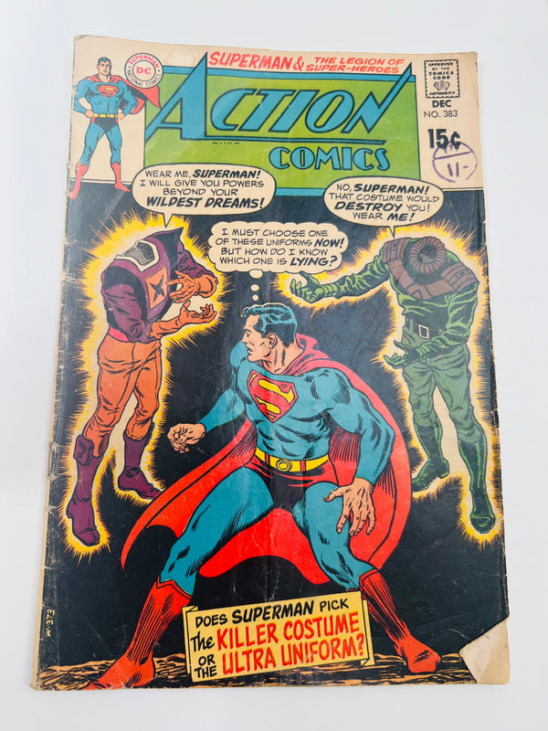 DC - Action Comics Issue 383 Silver Age Comic (1969)