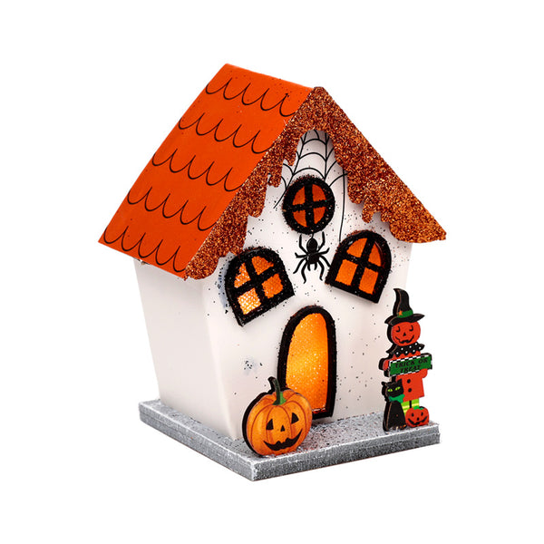 LED Decoration - Halloween Spooky Spider Pumpkin House HOU01-0