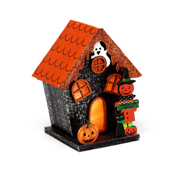 LED Decoration - Halloween Trick or Treat Pumpkin House HOU03-0