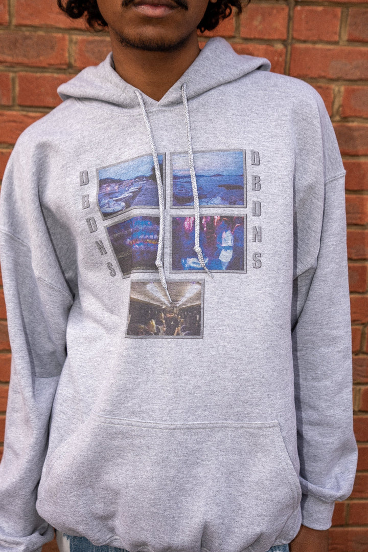 Hoodie in Sport Grey With Croatia Festival Print by Dreambutdonotsleep