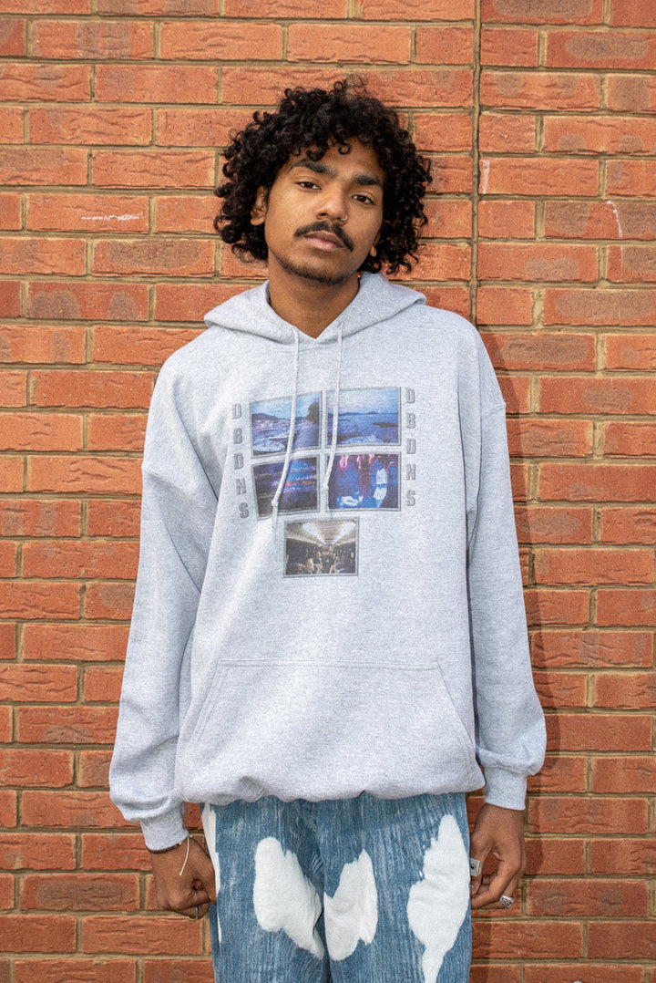 Hoodie in Sport Grey With Croatia Festival Print by Dreambutdonotsleep