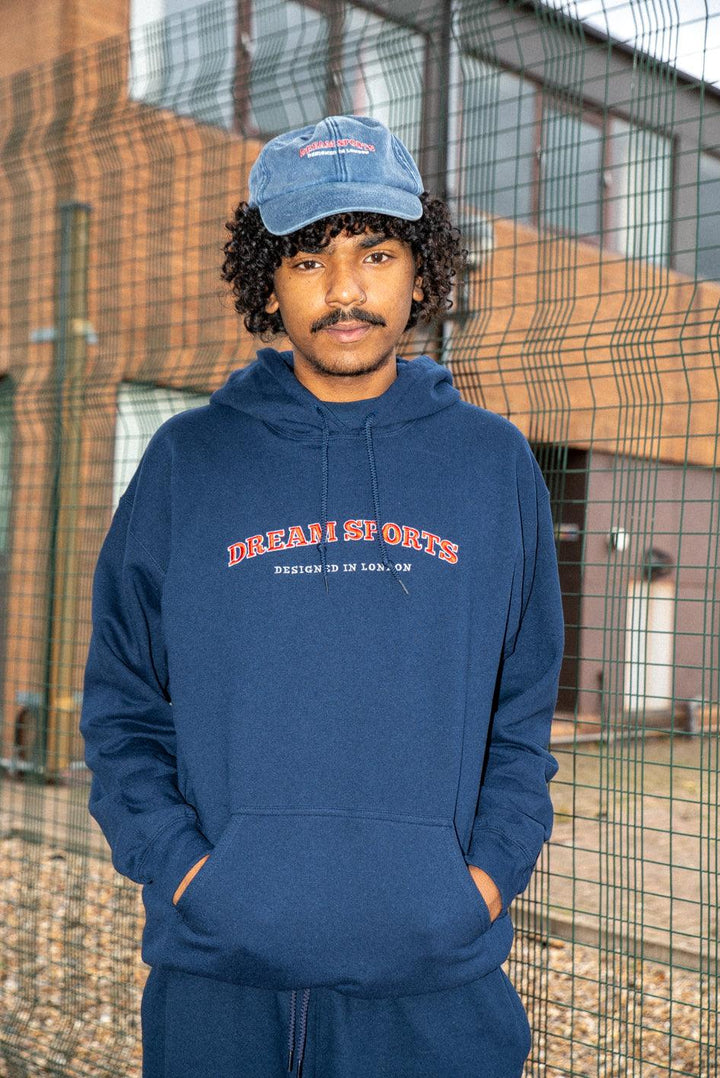 Hoodie in Navy with Dream Sports Embroidery-1