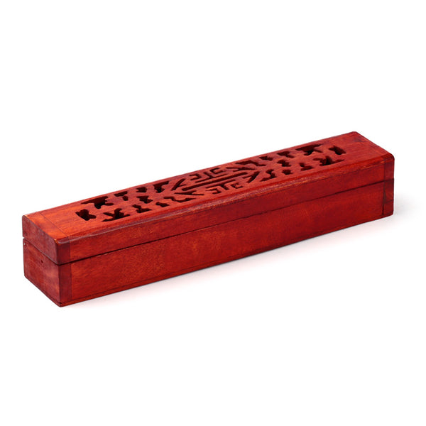 Decorative Mango Wood Carved Incense Box IF205M by Puckator