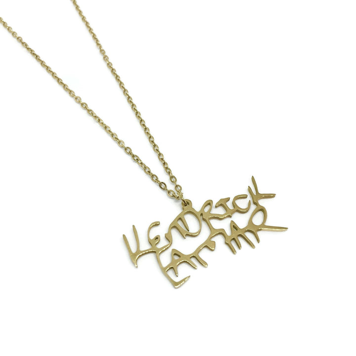 Kendrick Lamar Steel Necklace-1